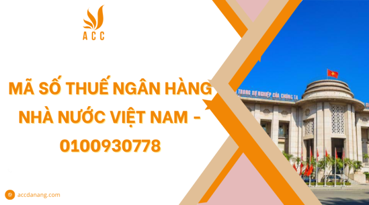 Mã số thuế ngân hàng nhà nước Việt Nam