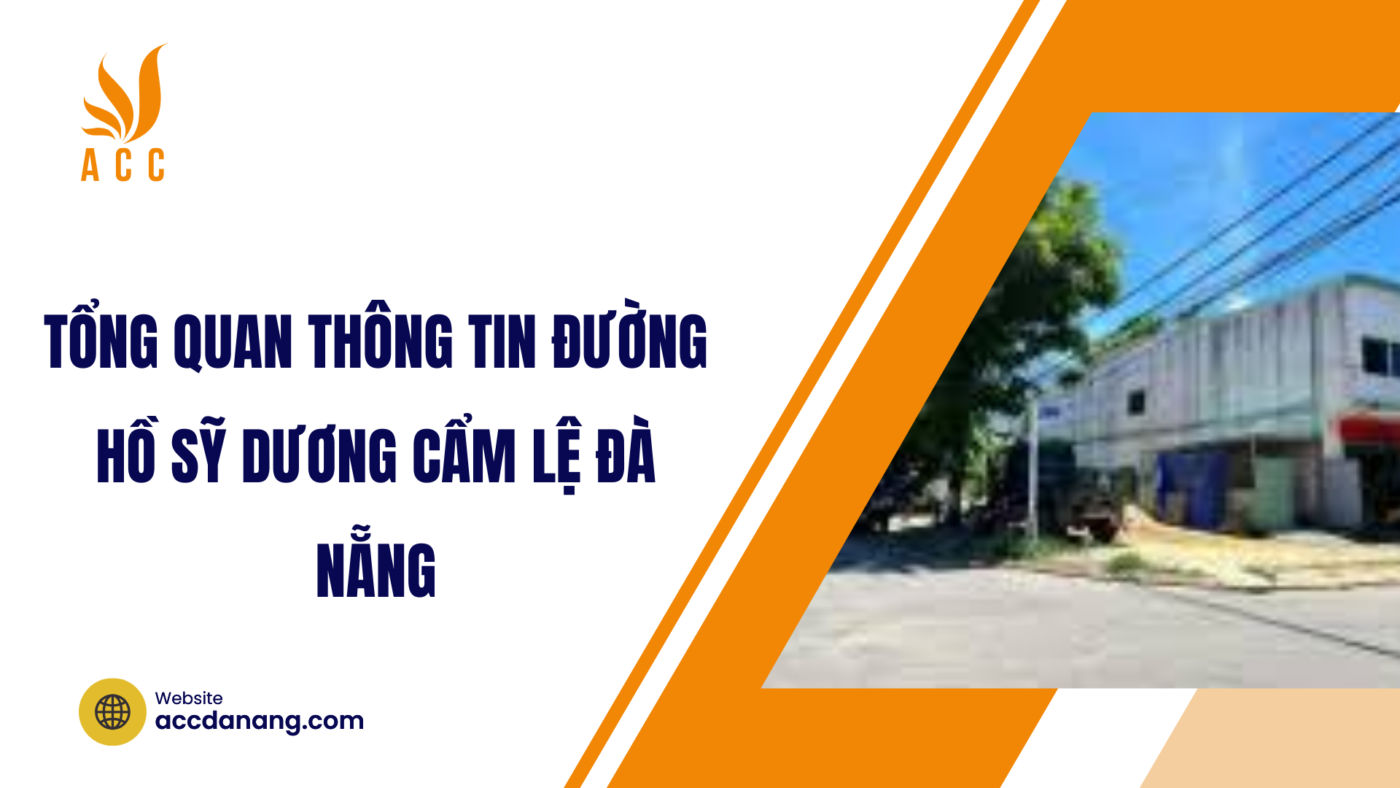 Tổng quan thông tin đường Hồ Sỹ Dương Cẩm Lệ Đà Nẵng