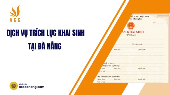 trích lục khai sinh tại đà nẵng