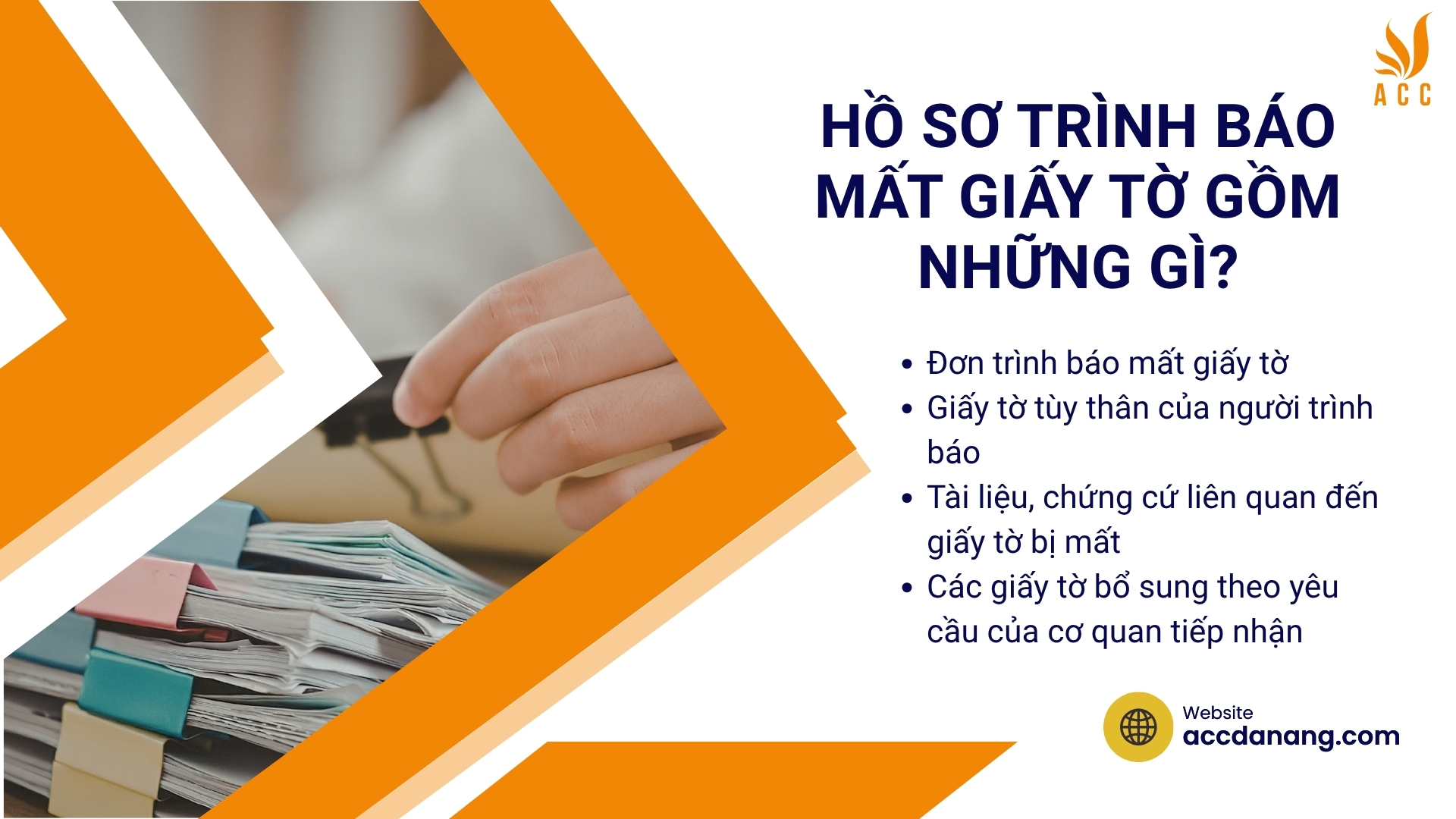 Hồ sơ trình báo mất giấy tờ gồm những gì?