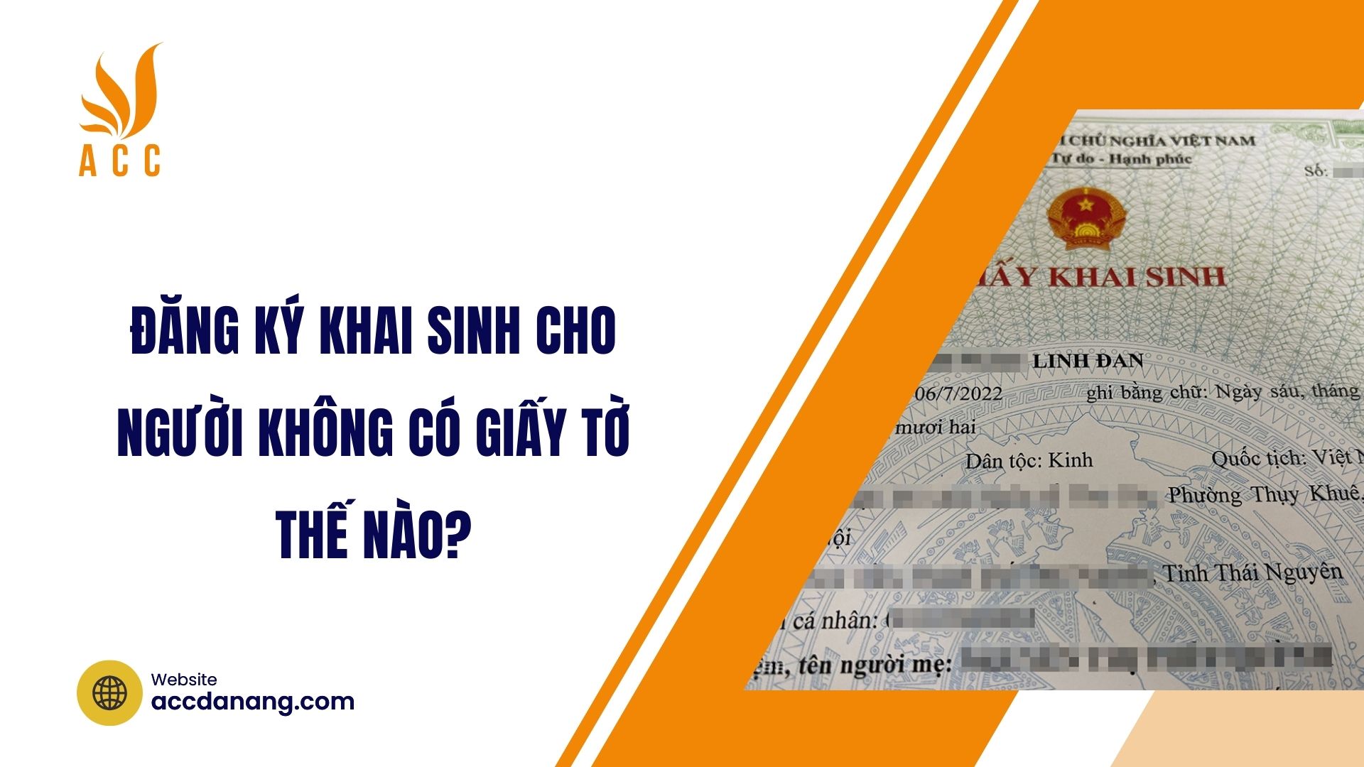 Đăng ký khai sinh cho người không có giấy tờ thế nào?