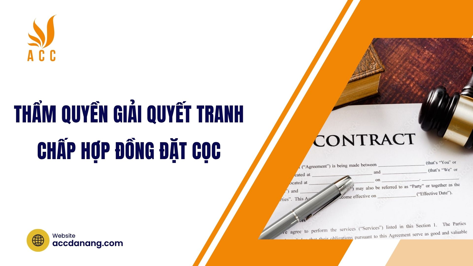 Thẩm quyền giải quyết tranh chấp hợp đồng đặt cọc