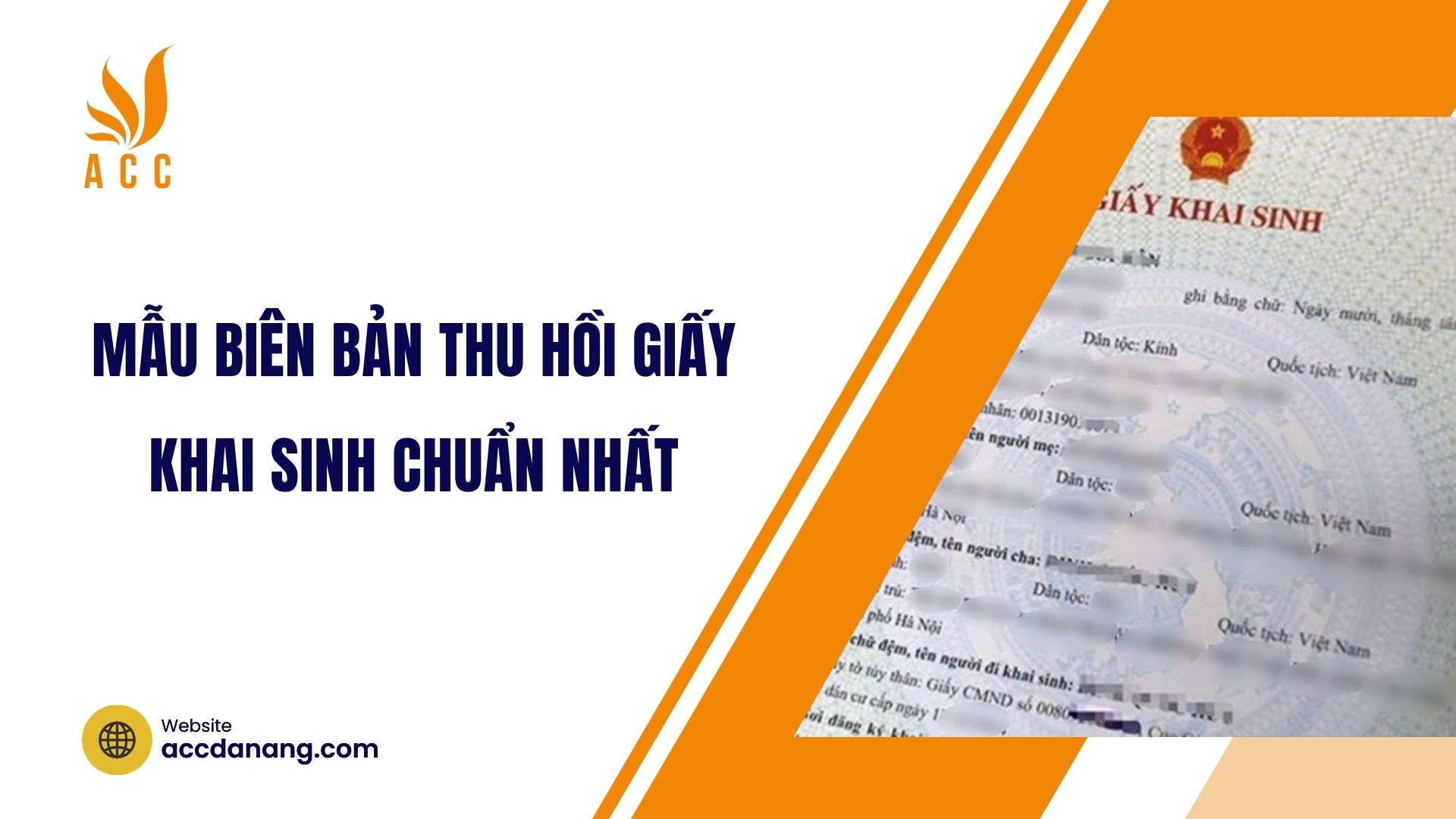 Mẫu biên bản thu hồi giấy khai sinh​ chuẩn nhất
