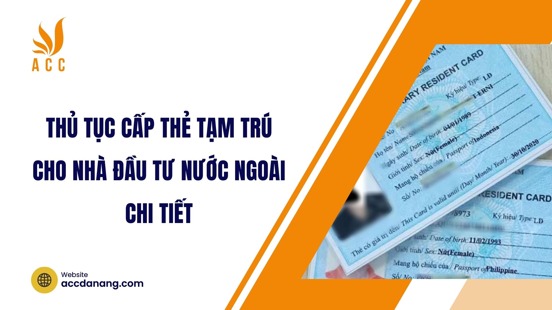 Thủ tục cấp thẻ tạm trú cho nhà đầu tư nước ngoài chi tiết