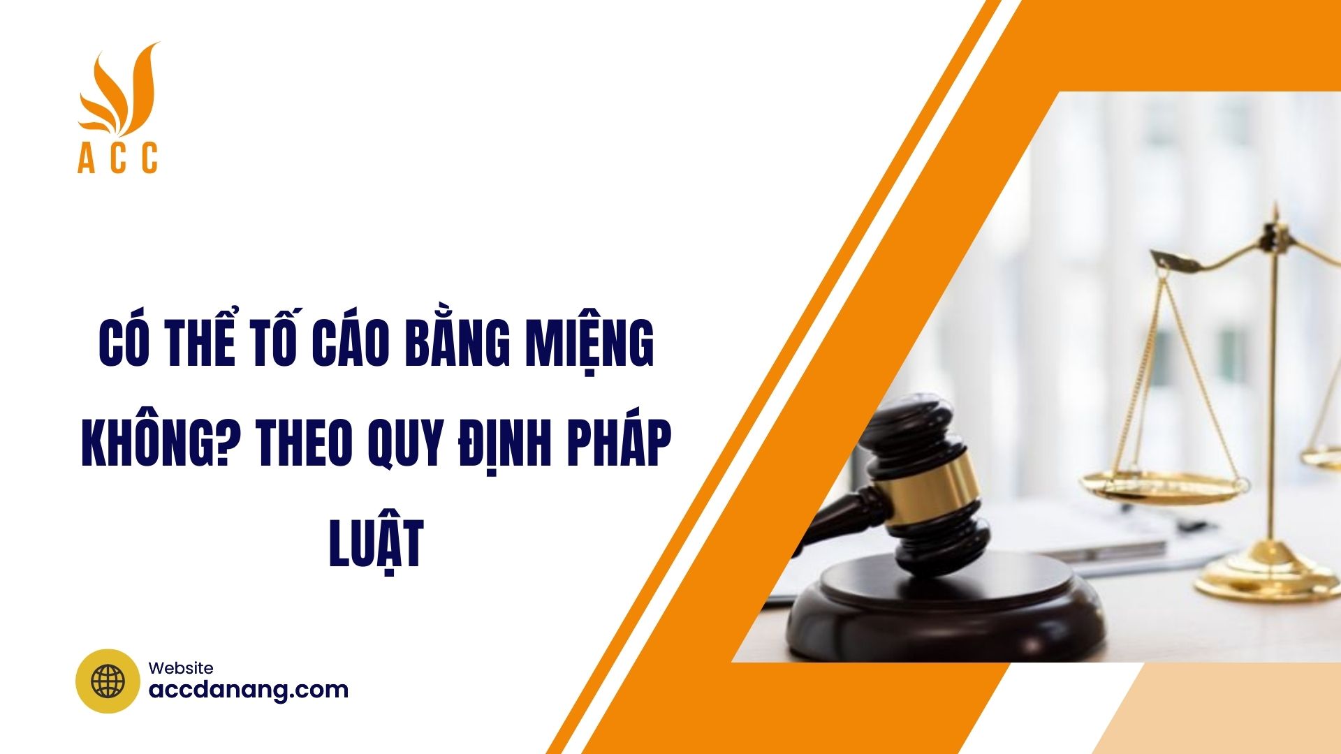 Có thể tố cáo bằng miệng không? Theo quy định pháp luật