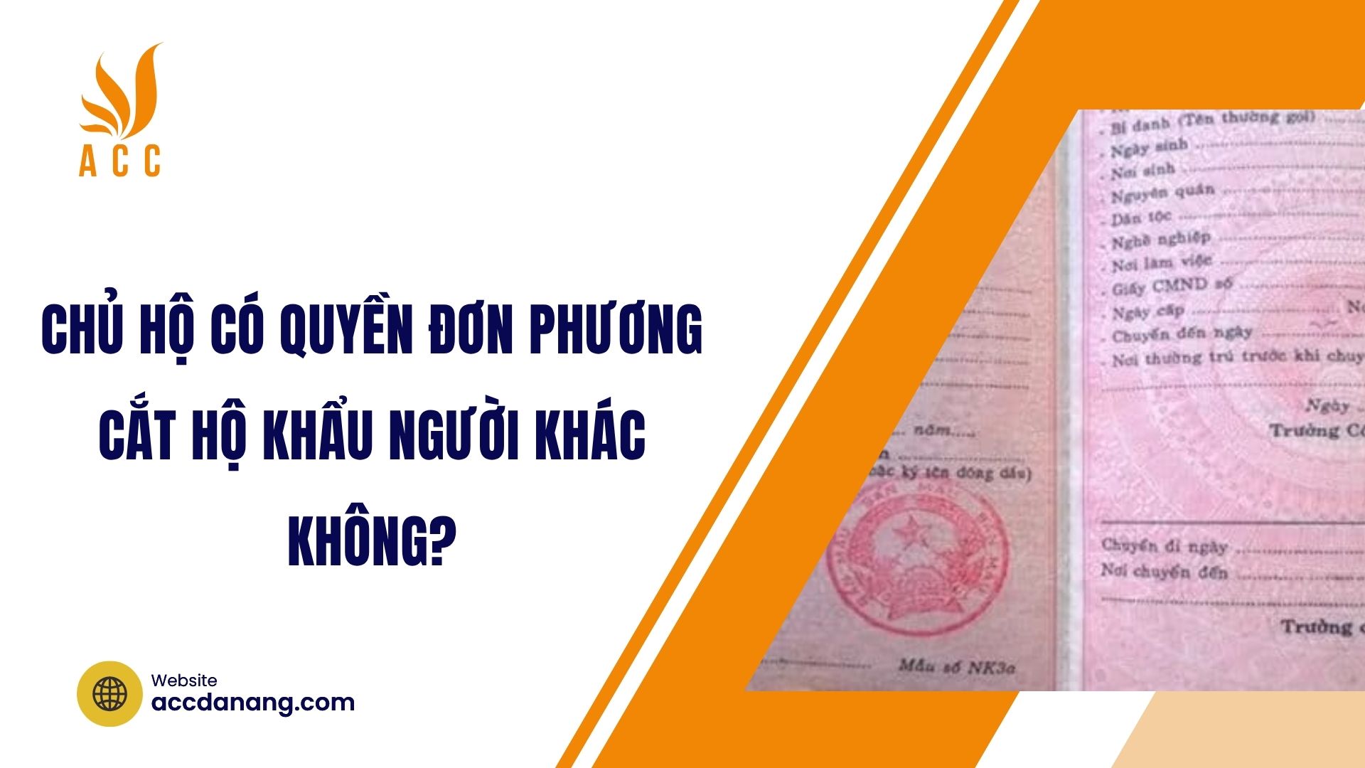 Chủ hộ có quyền đơn phương cắt hộ khẩu người khác không?