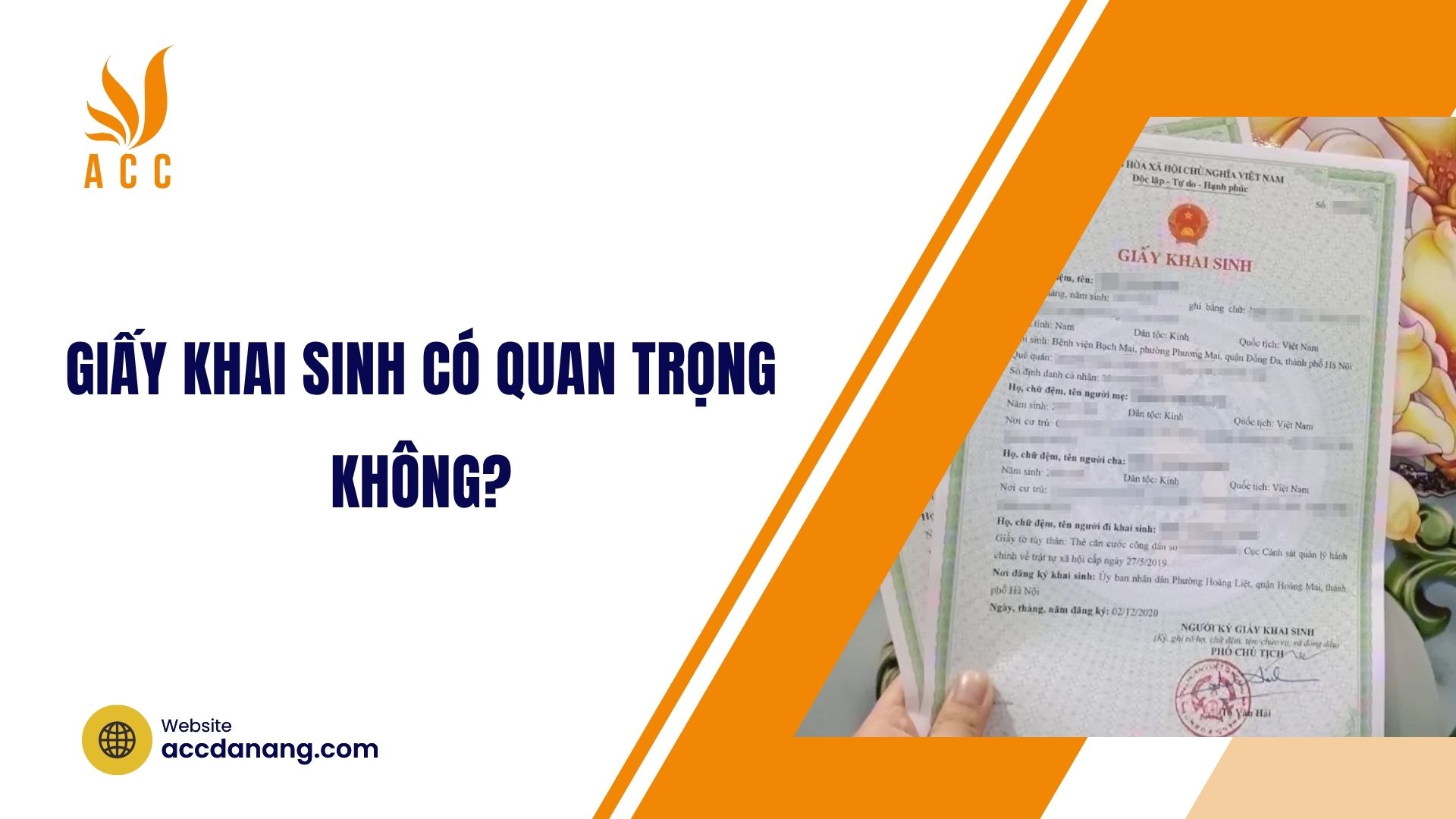 Giấy khai sinh có quan trọng không?