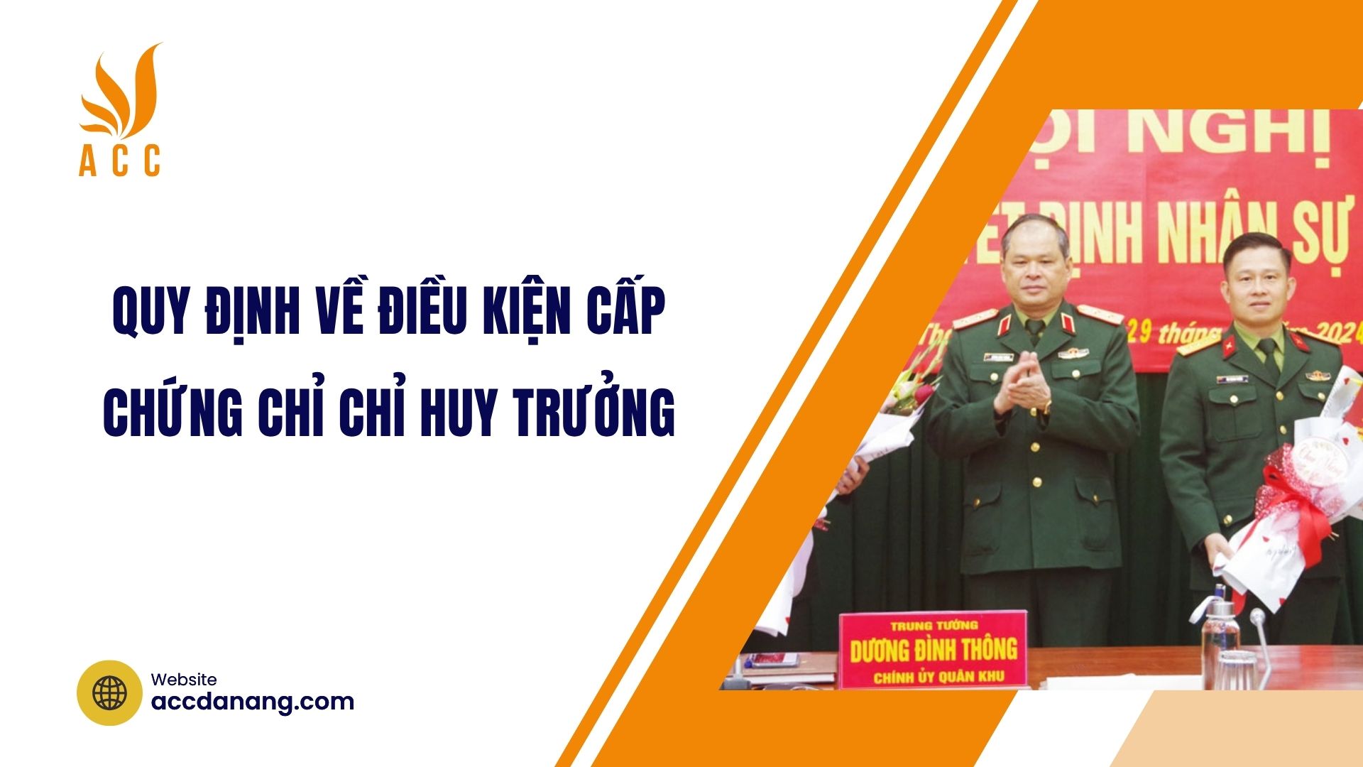 Quy định về điều kiện cấp chứng chỉ chỉ huy trưởng