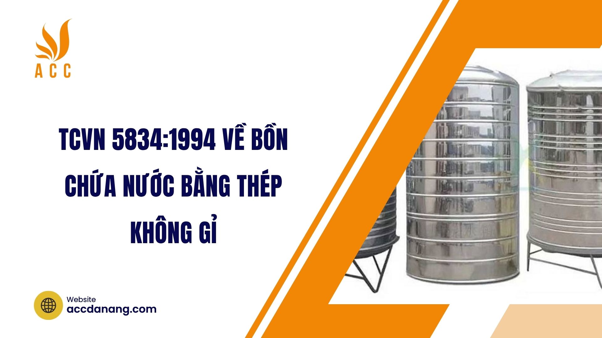 TCVN 5834:1994 về Bồn chứa nước bằng thép không gỉ