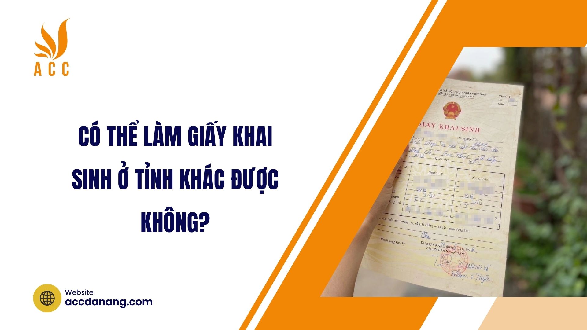 Có thể làm giấy khai sinh ở tỉnh khác được không?