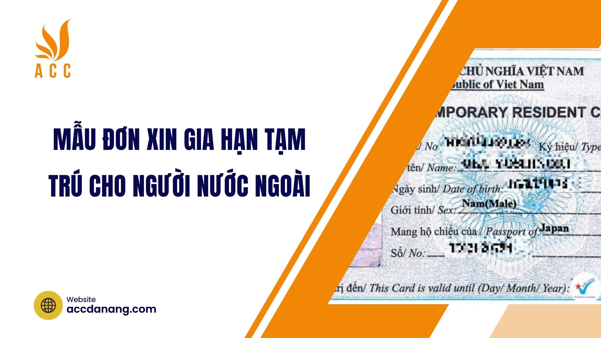 Mẫu đơn xin gia hạn tạm trú cho người nước ngoài