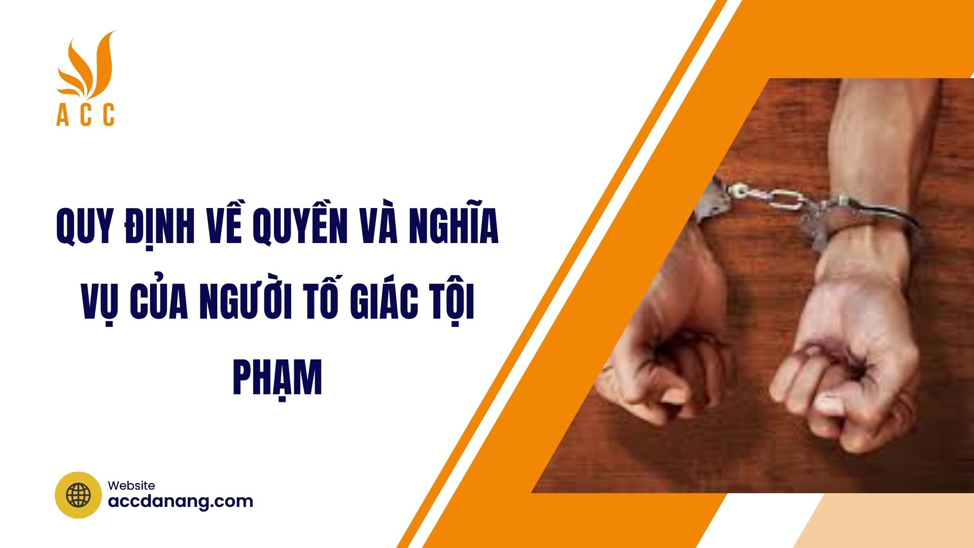 Quy định về quyền và nghĩa vụ của người tố giác tội phạm
