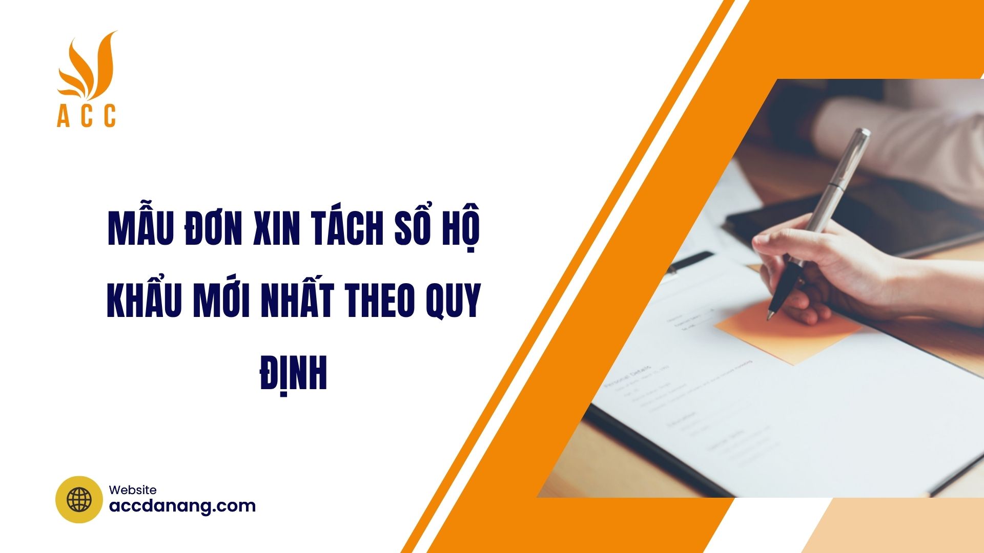 Mẫu đơn xin tách hộ khẩu mới nhất