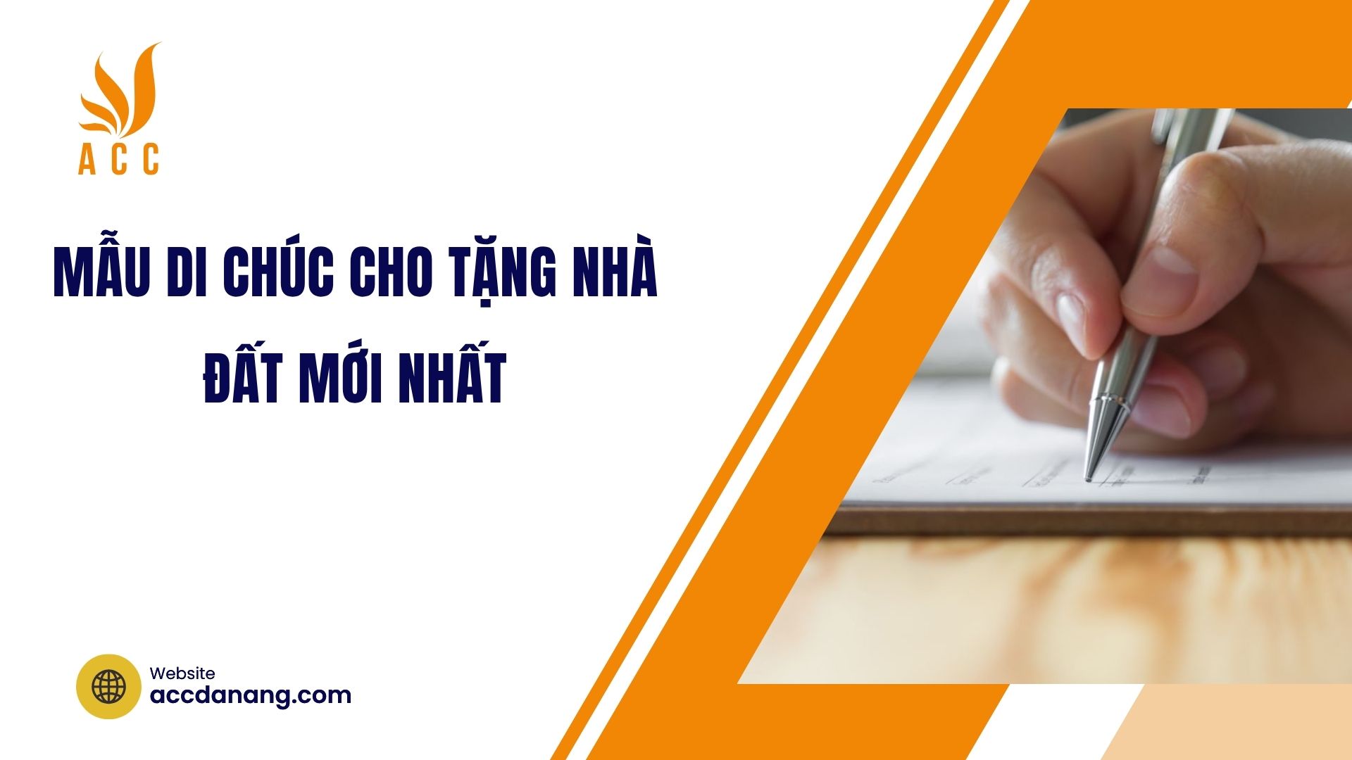 Mẫu di chúc cho tặng nhà đất mới nhất