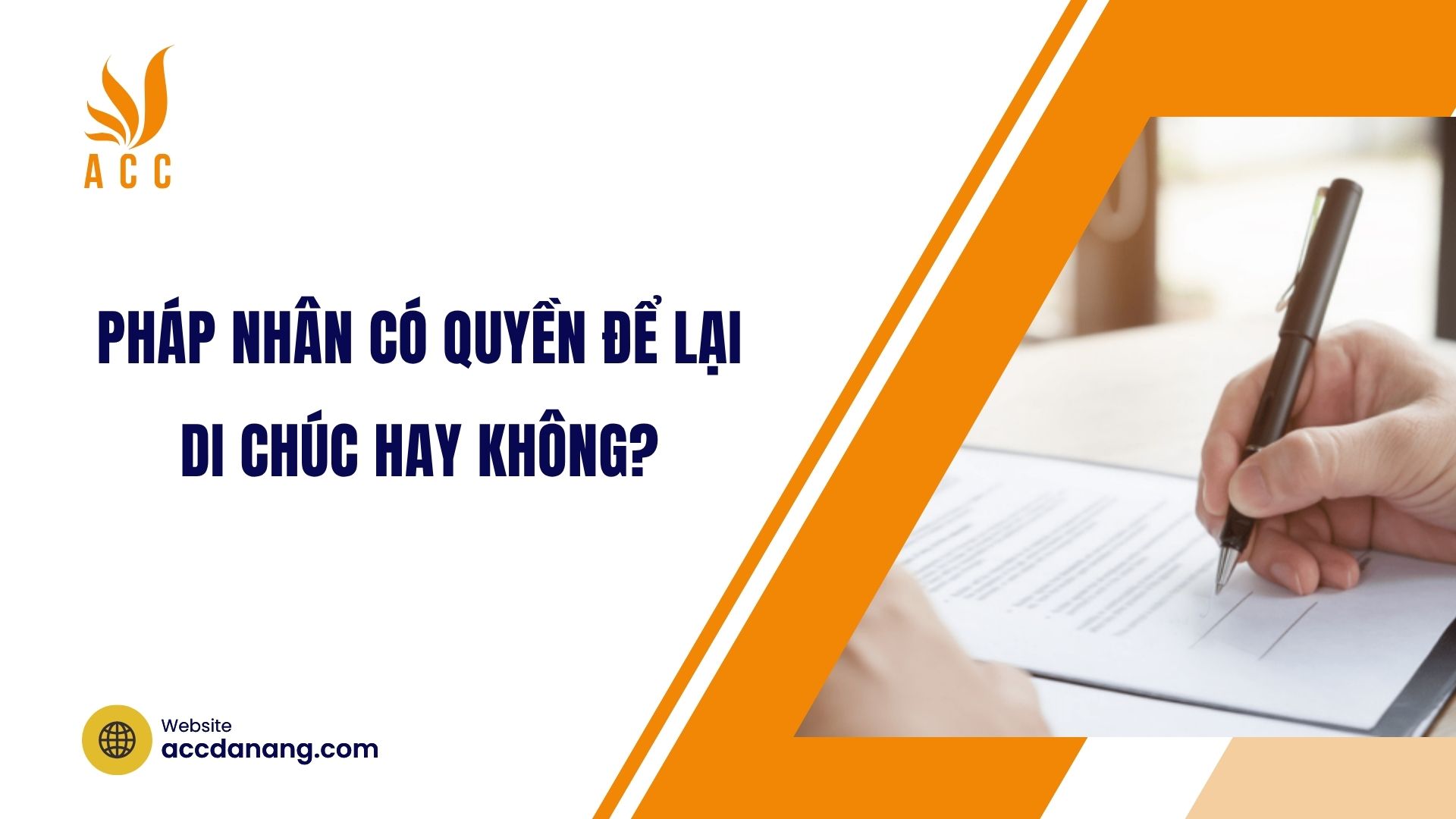 Pháp nhân có quyền để lại di chúc hay không?