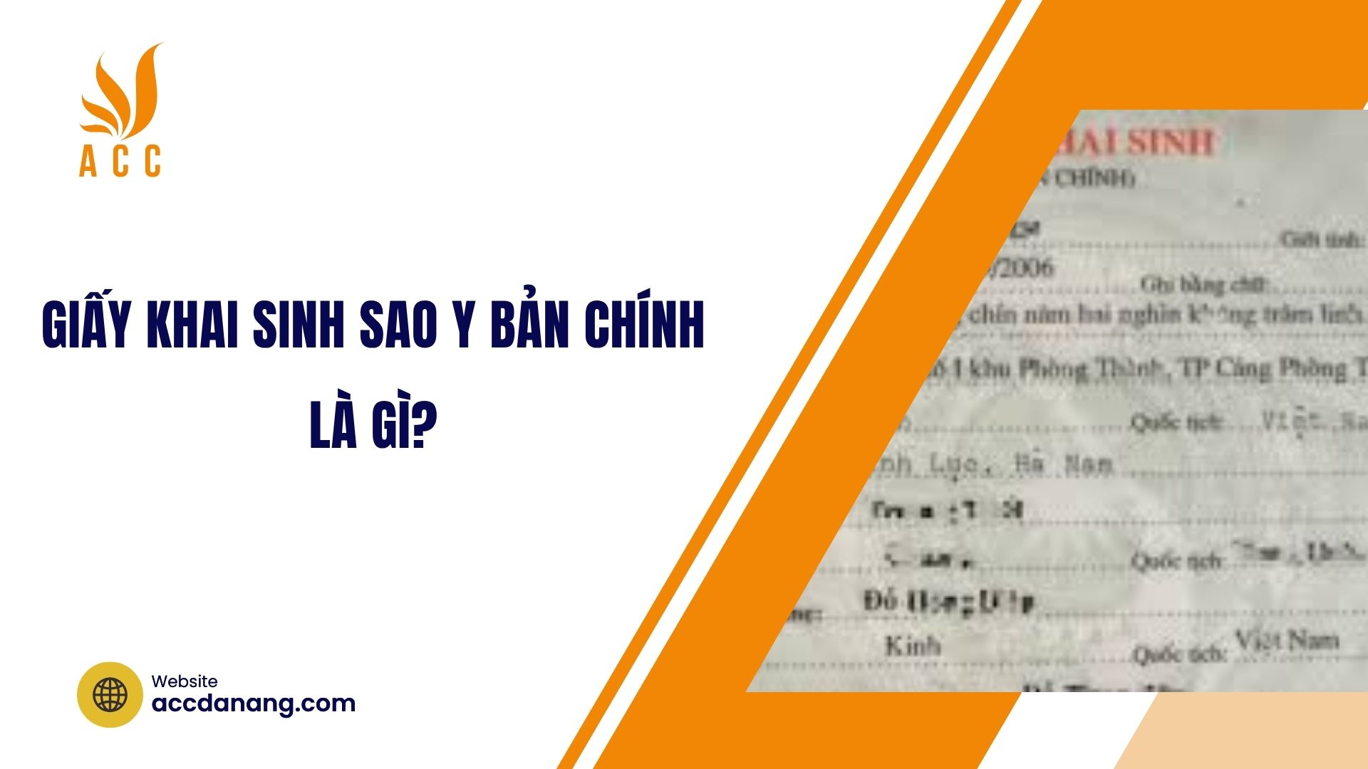 Giấy khai sinh sao y bản chính là gì?