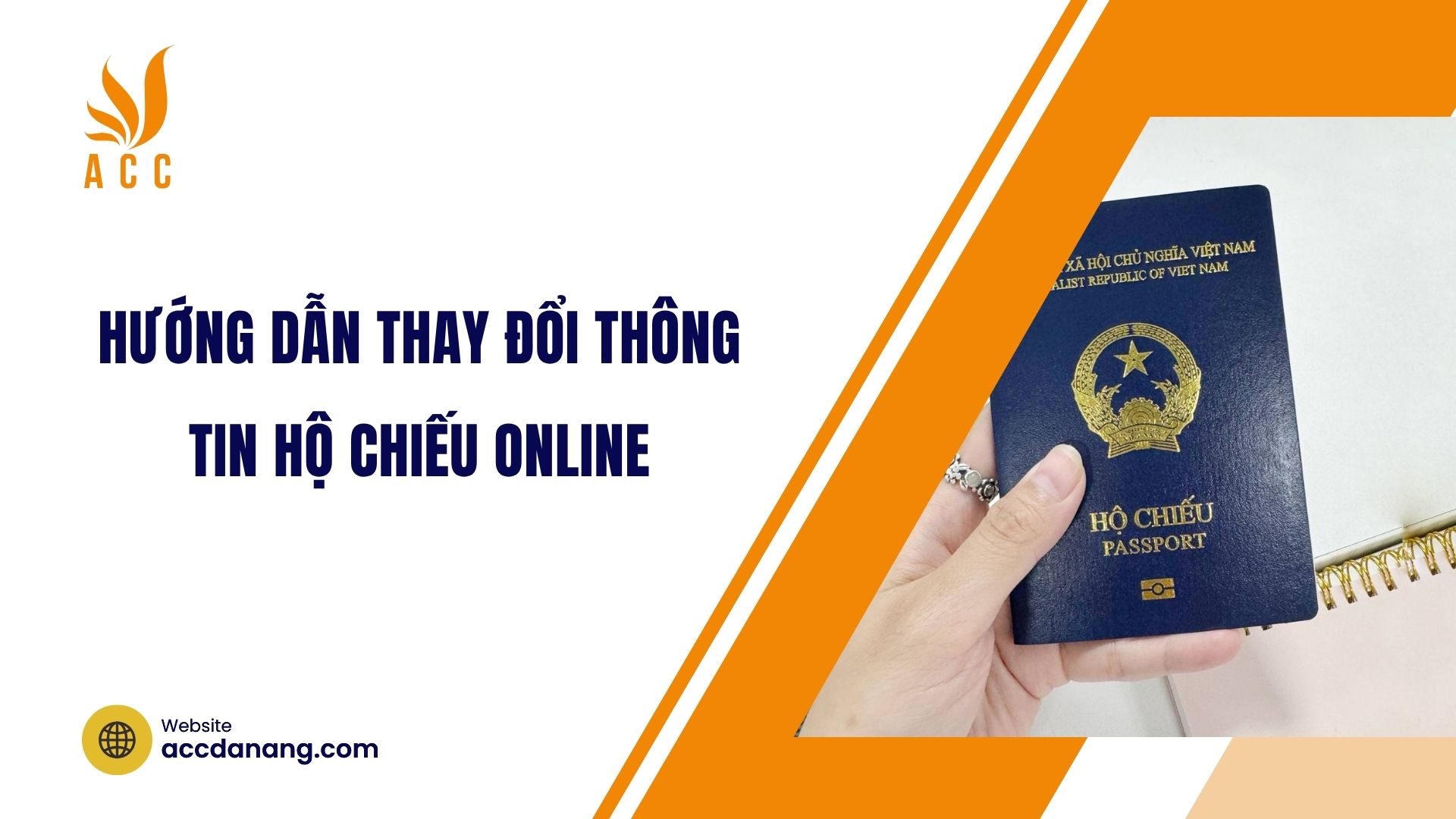 Hướng dẫn thay đổi thông tin hộ chiếu online