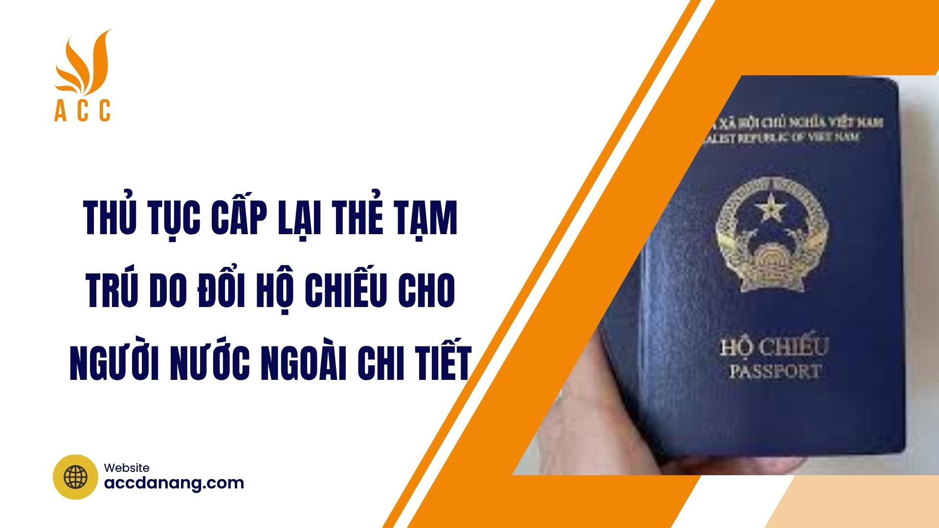 Thủ tục cấp lại thẻ tạm trú do đổi hộ chiếu cho người nước ngoài chi tiết