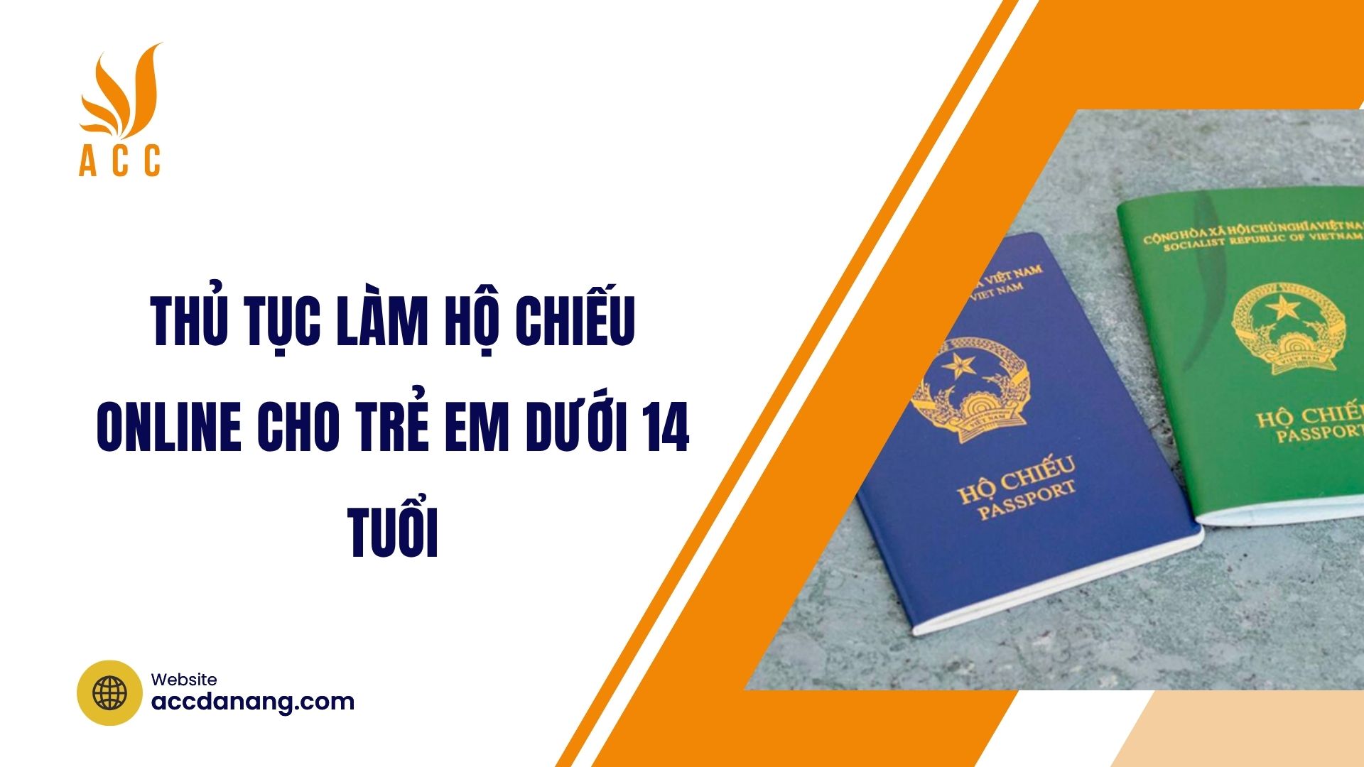 Thủ tục làm hộ chiếu online cho trẻ em dưới 14 tuổi