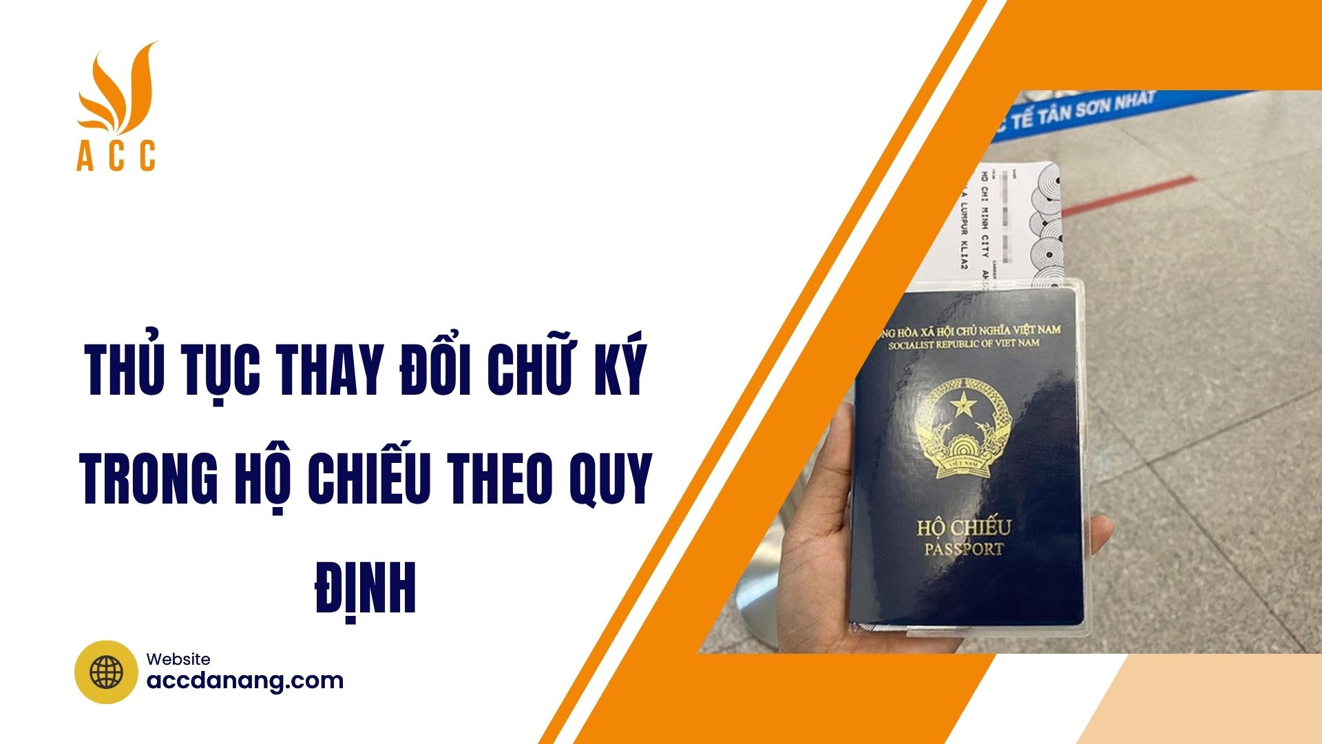 Thủ tục thay đổi chữ ký trong hộ chiếu theo quy định