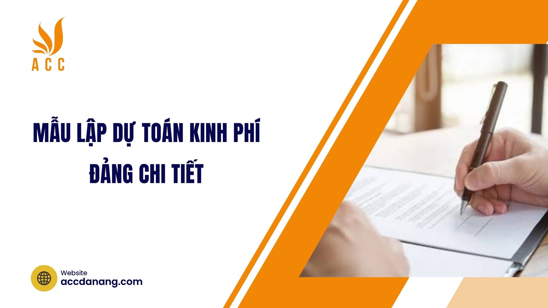 Mẫu lập dự toán kinh phí Đảng chi tiết